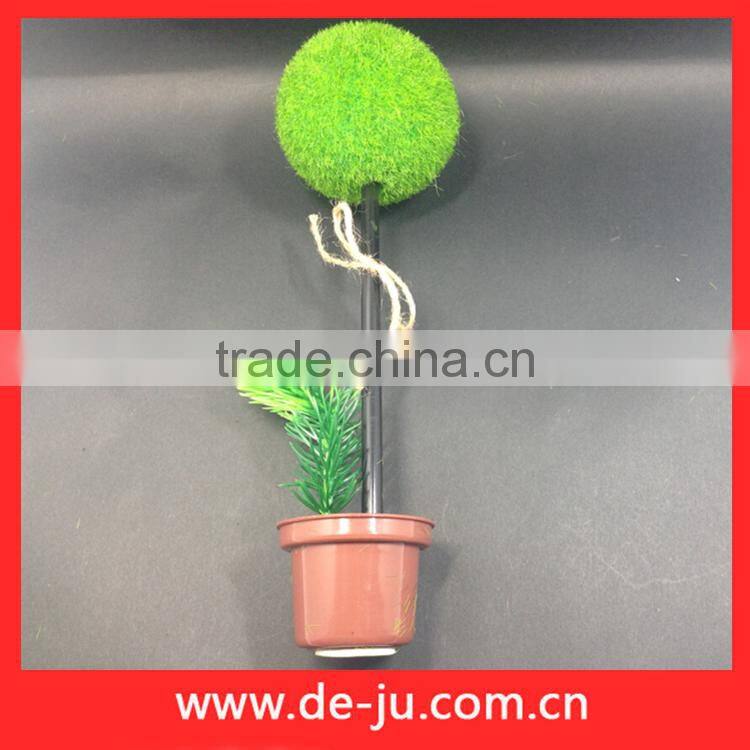 Red heart small pot plant promotion plastic ballpoint pen