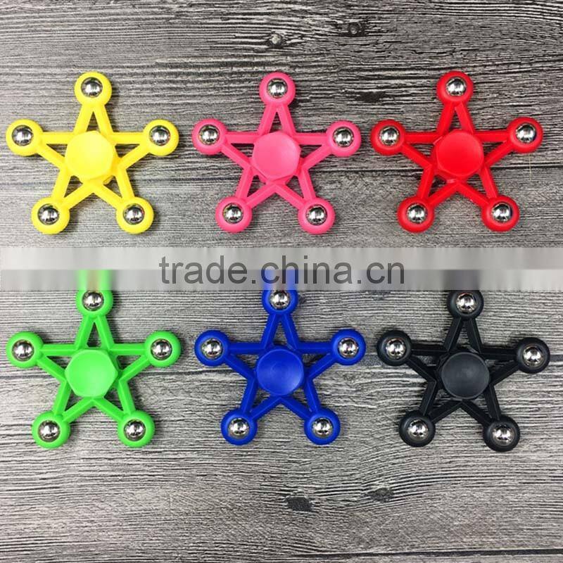 2017 EDC spinner Five Angles Fidget Spinner Hand Spinner with Ceramic bearings For ADD ADHD Anxiety Autism