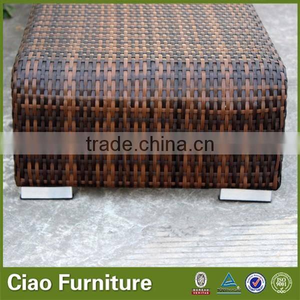 Outdoor furniture rattan garden bench seat