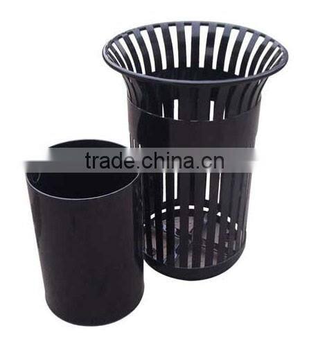 Arlau Outdoor galvanized steel receptacle bin