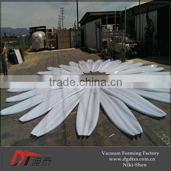 Custom Huge outside plastic sunflower billboard by vacuum forming
