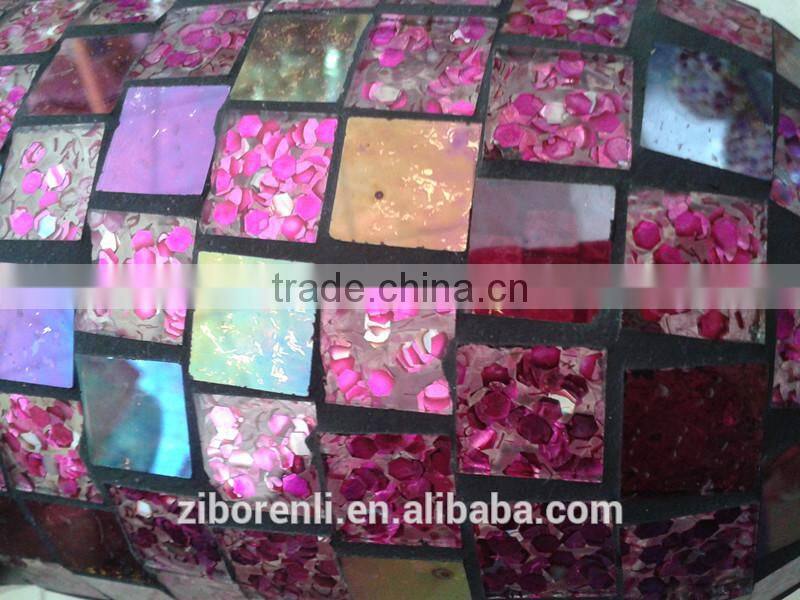 Iridescent Colored Mosaic Holder Unique Modern Home Decorations