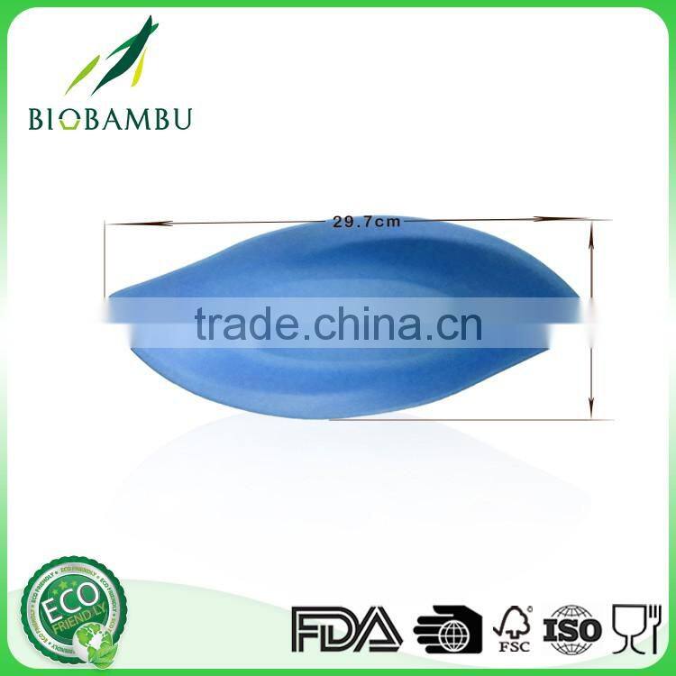 Colorful Diswasher safe Bamboo Snack Set fiber snacks candy plate