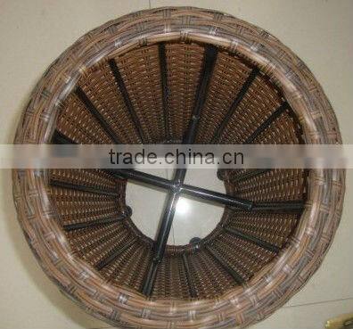 Large and nice rattan garbage bin