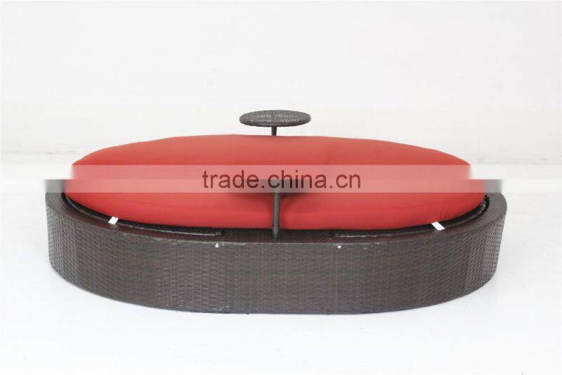 Resort rattan pool furniture Resin/ Leisure Outdoor Sun Lounger/chaise/beach/