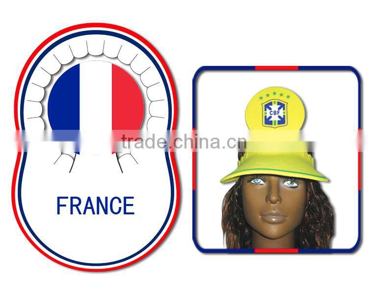 EVA cap with flag imprint Funny shape fashionable eva hat