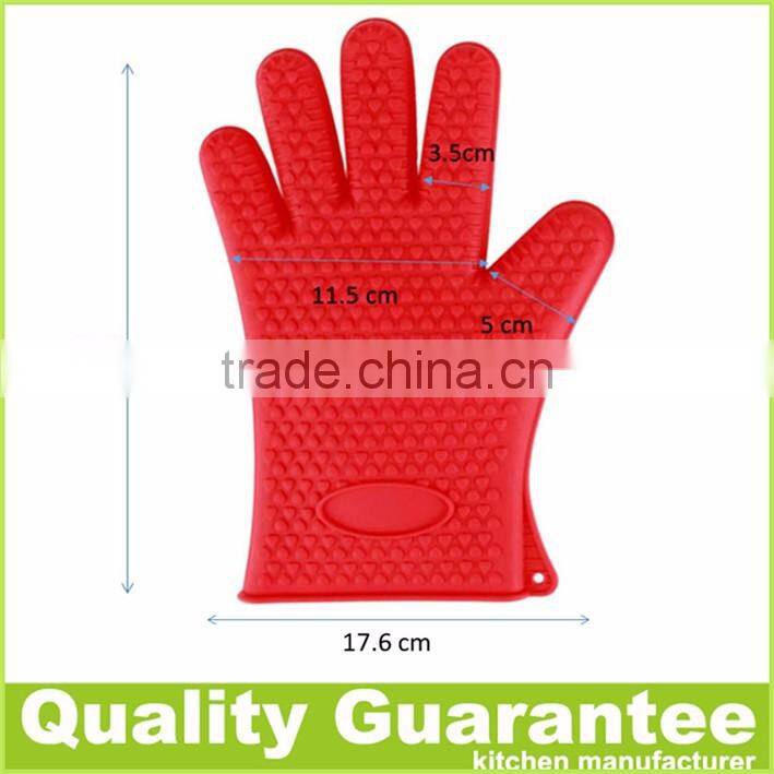 BPA free heat resistant silicone oven mitt silicone oven gloves silicone cooking glove bbq grill glove