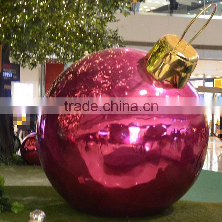 Outdoor giant electroplate ball decoration