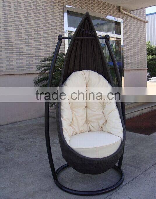 Outdoor rattan wicker swing chair