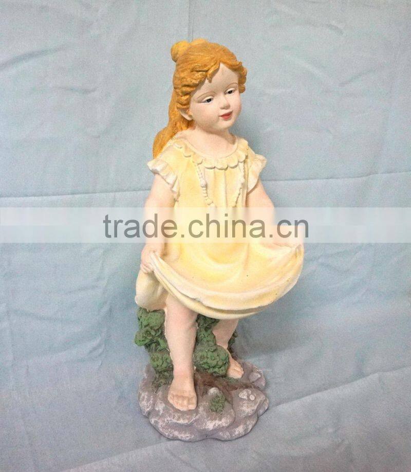 Fiberglass garden colorful children statue molds