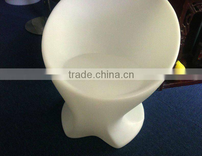 Plastic patio chairs with six color lighting/ Home bar furniture