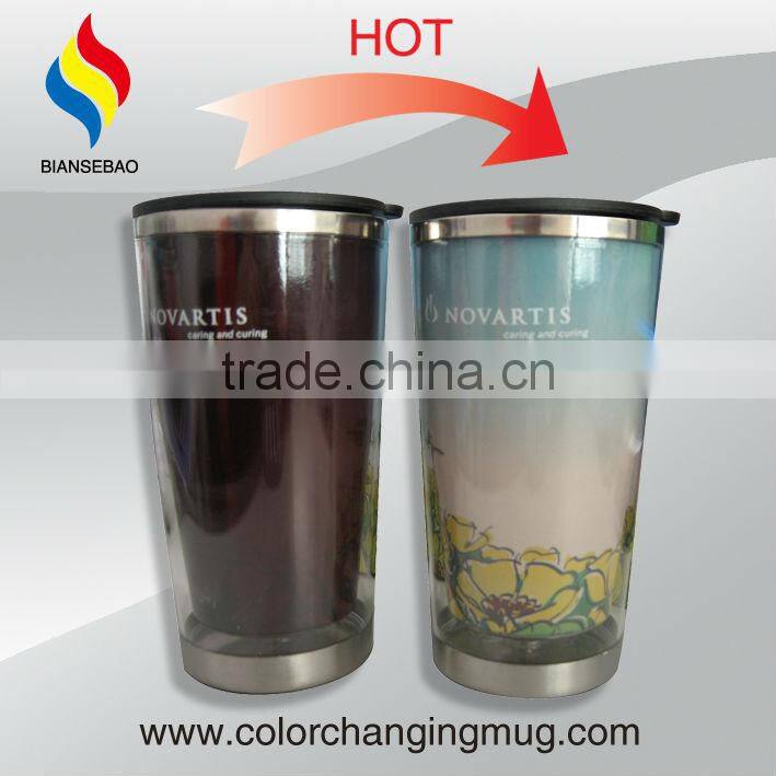 Stainless Steel Mug and Cap Metal Travel Mug