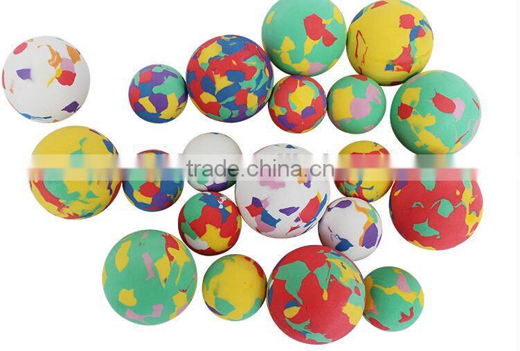 Customized high quality non toxic any size colorful eva foam toy ball