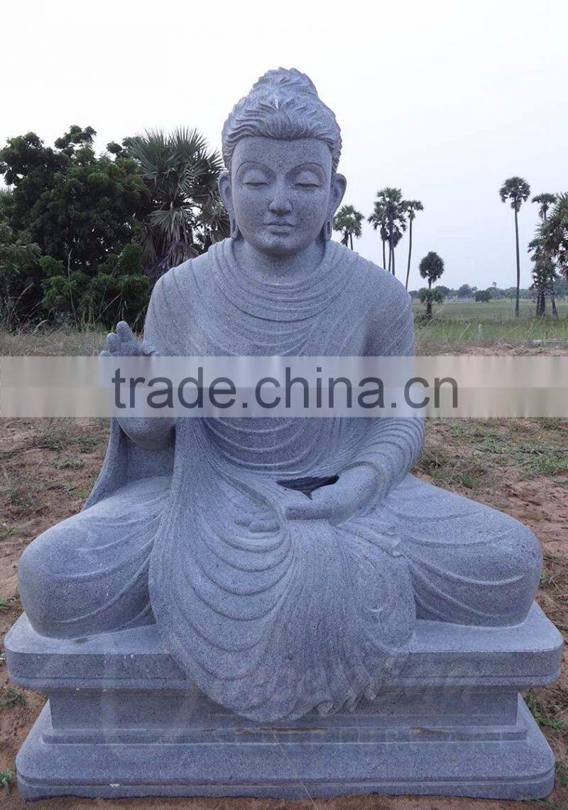 Wholesale feng shui product hand carved natural marble granite buddha statues