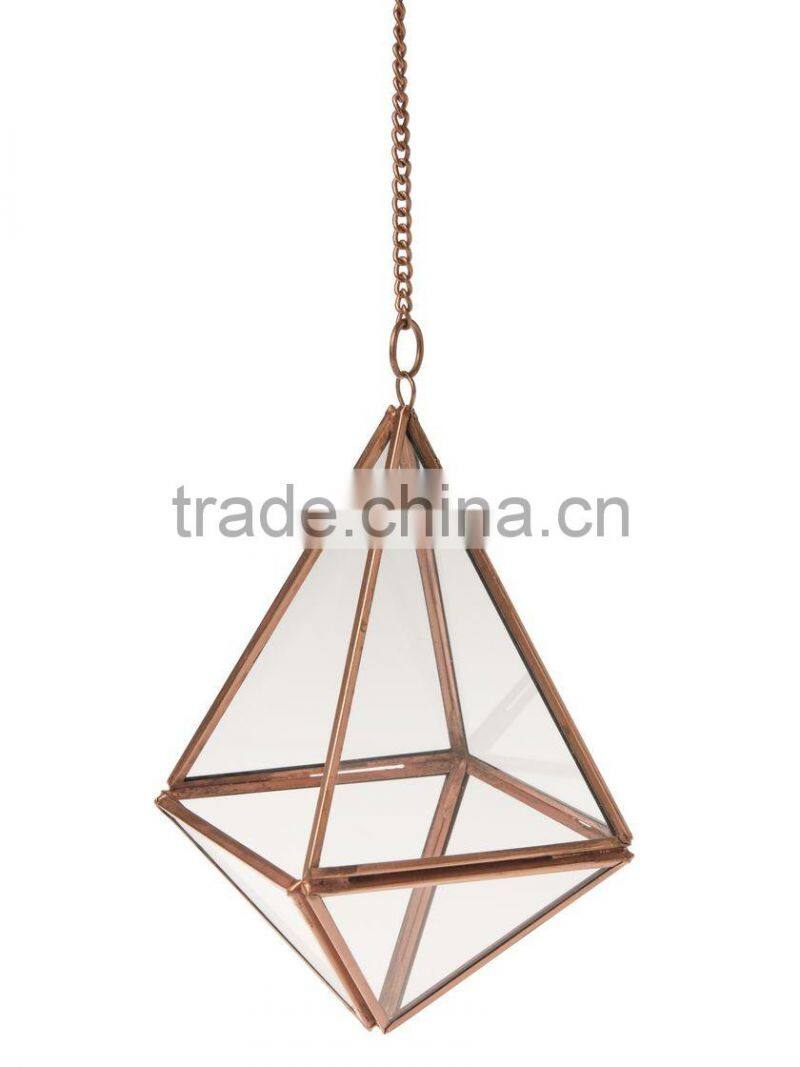 Succulent polygon Hanging Prism Terrarium