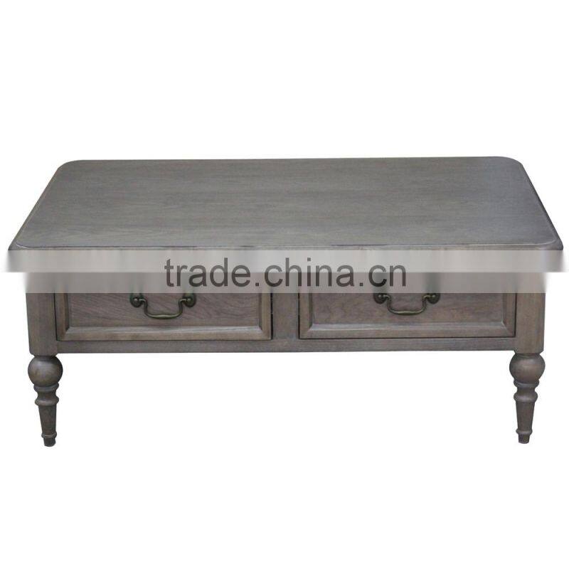 Luxury French Style Bedroom Beside Table Solid Ash Wood Nightstand For Hotel