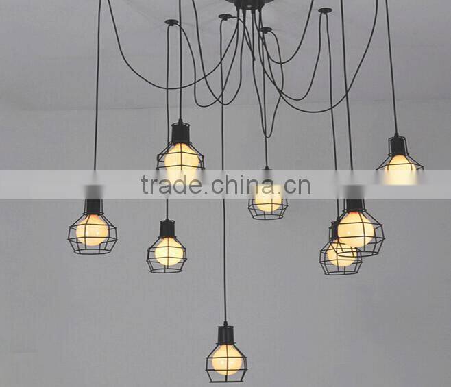 Coffee Shop Metal Wire ceiling spot outdoor LED light bulb cover