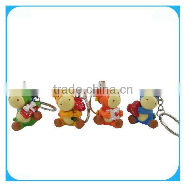 Resin horse key chain for valentine gifts