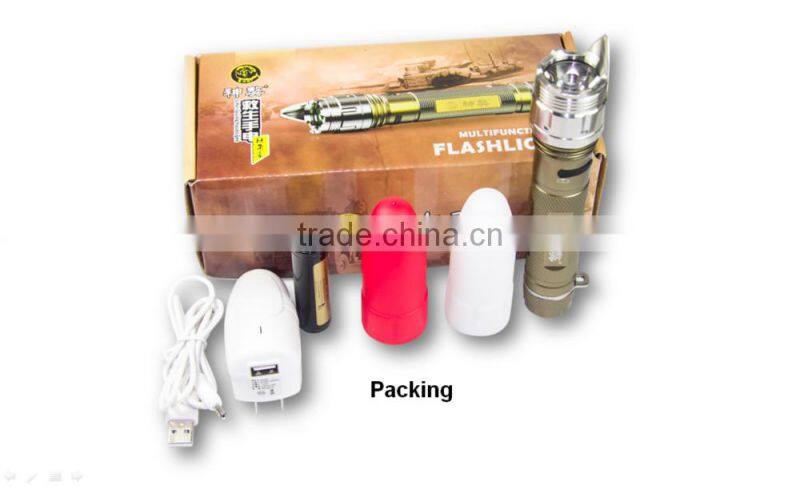 Mini Pocket Outdoor Aluminum LED Flashlight Waterproof Camping Flashlight for Emergency lighting