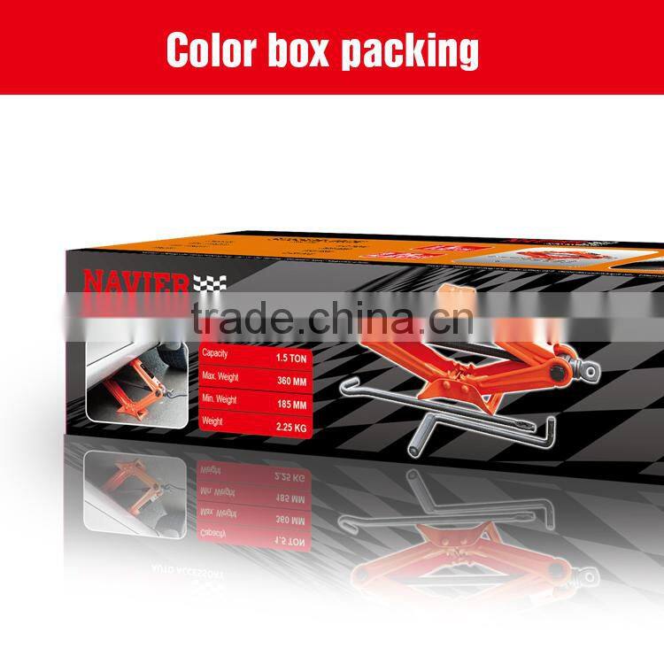 Strong scissor jack with carry bag