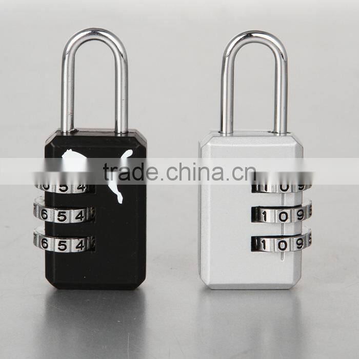 Colored mini 3 digit changing combination lock