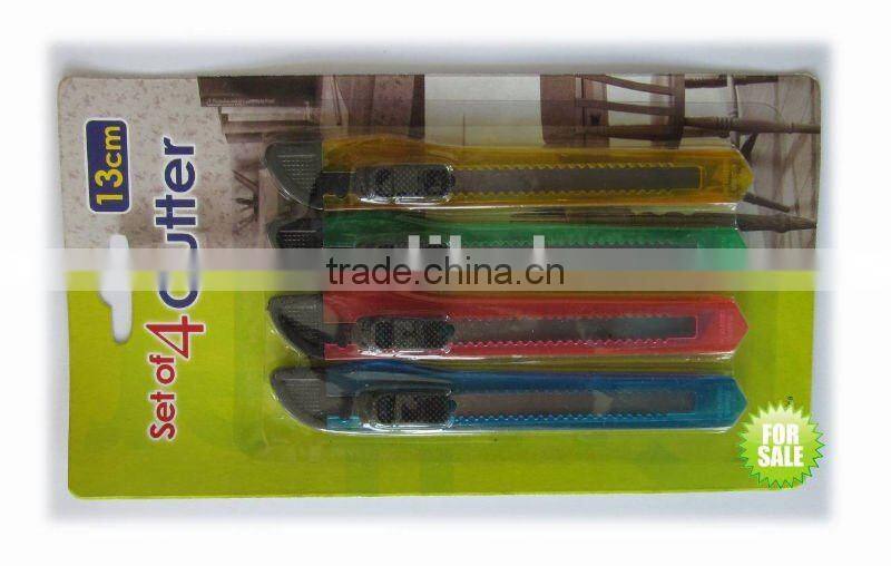2014 new design plastic transparent utility knife