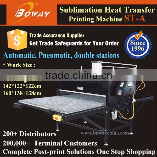 2 work stations pneumatic heat press digital textile printer