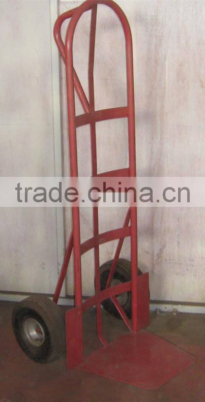 P handle steel hand truck trolley cart for sale