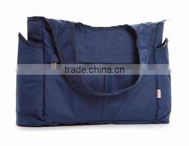 Folding 3pcs set nylon diaper bag for baby