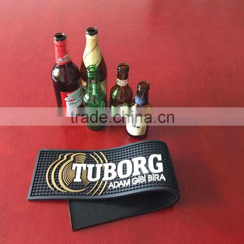 hot Promotional PVC Bar Mat With 3D Logo Bar Mat