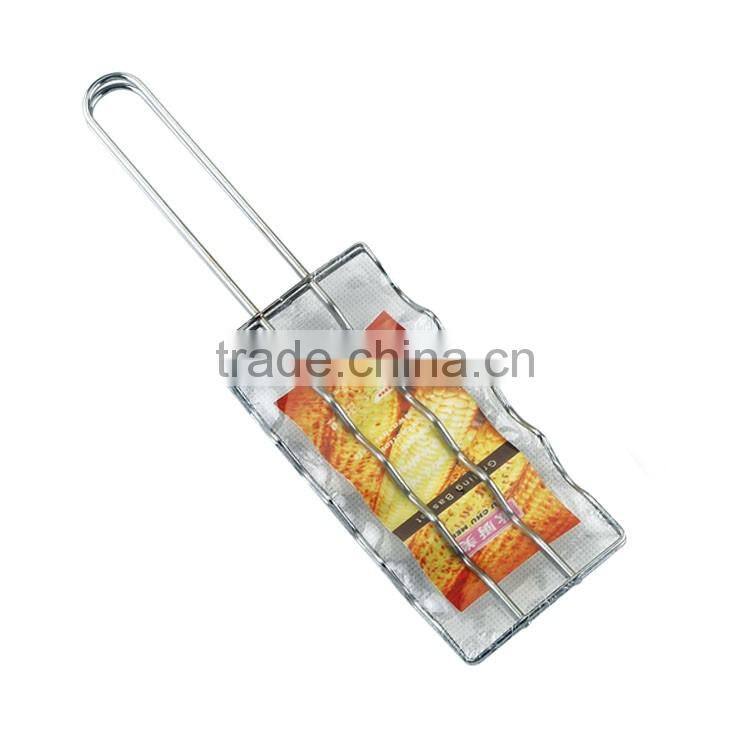 Fish grill rack with PVC coating handle