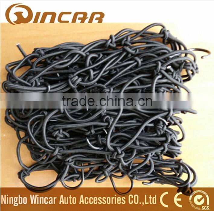 bungee stretch net with steel hooks for cargo