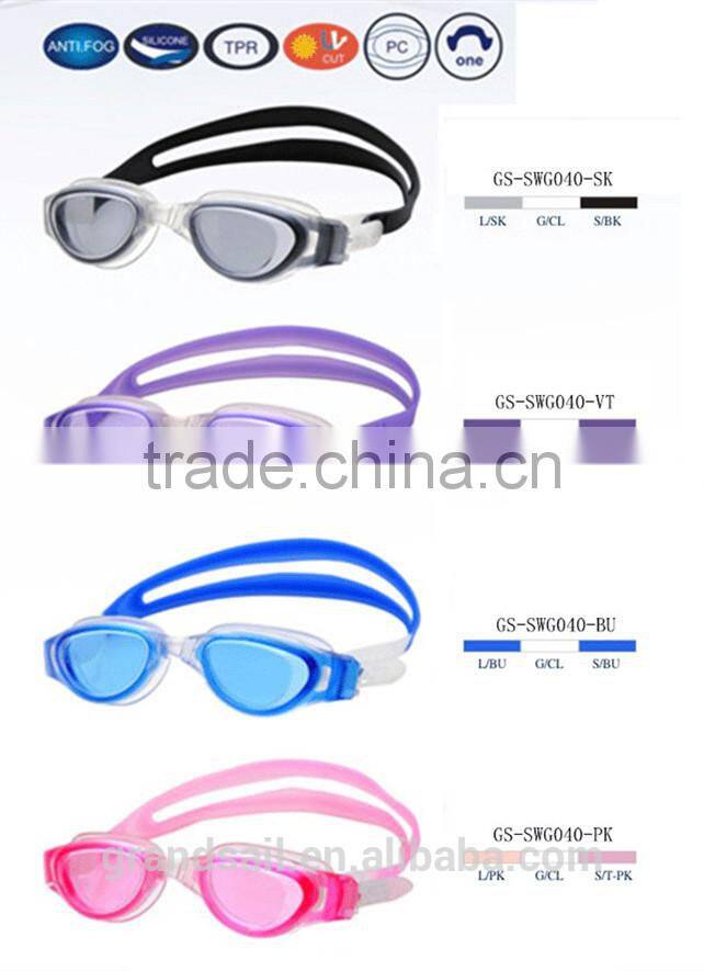 China Wholesale Silicone Swimming Goggles for Adult