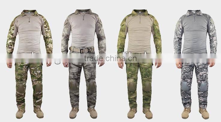 Men's Military Camo Close-fitting Tactical Combat Suit