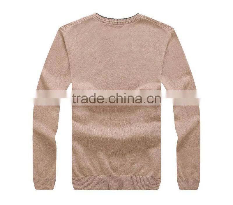 custom high quality fashion design wool / cashmere knit sweater