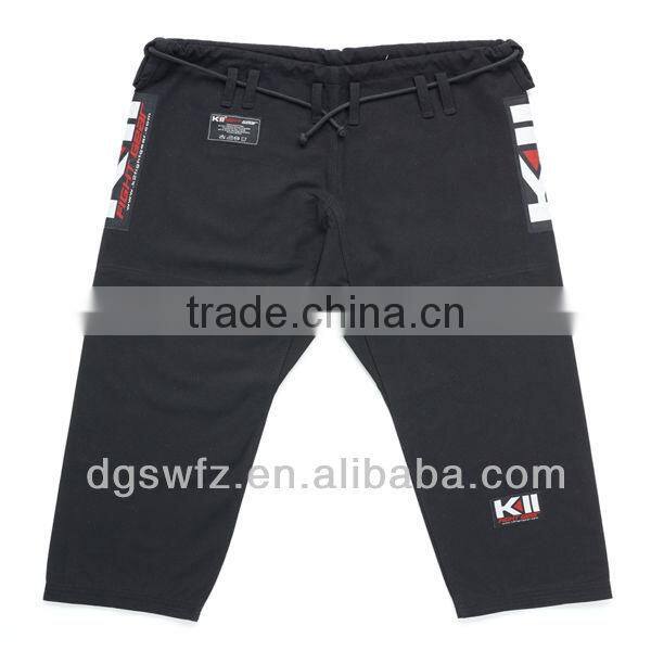 Wholesale new design custom made high quality pearl weave fabric patched white brazilian kimono jiu jitsu