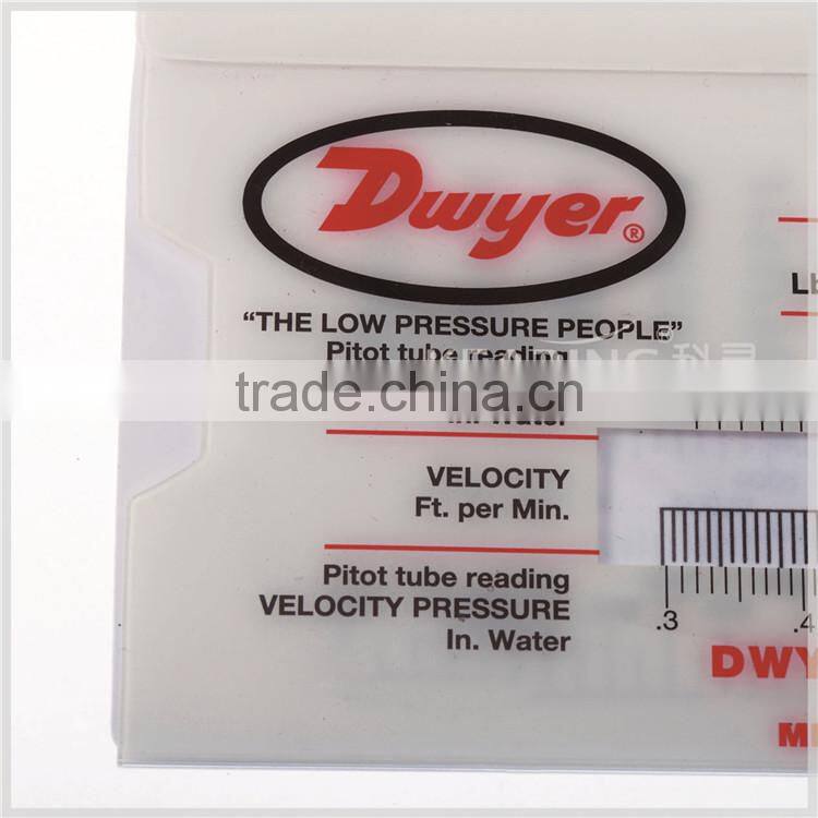 Kearing brand OEM plastic slide ruler,air velocity calcuator, velocity pressure in water, opaque plastic slide ruler #KSL01