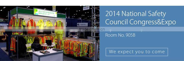 Reflective safety vest fluorescent orange security vest