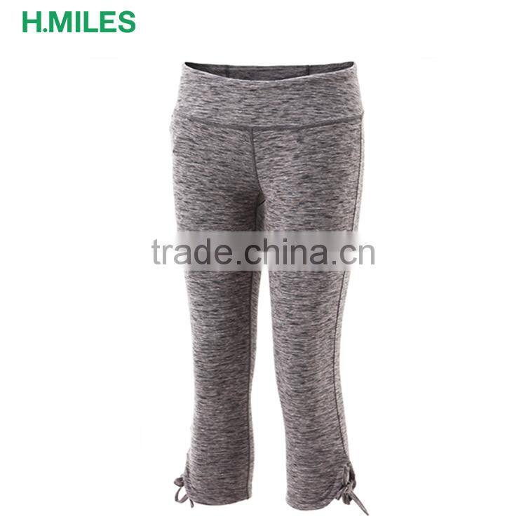 Women Slimming slim fit quickdry space dye fitness capri tight