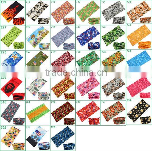 Seamless neck tube bandana custom