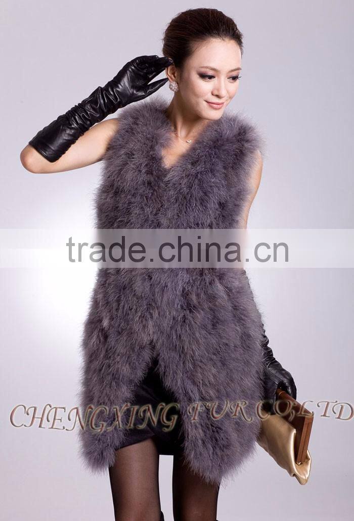 CX-G-B-137A Genuine Feather Lady Wear Clothes Turkey