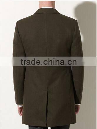 2014 Winter Season Latest Style Formal Occasion Slim Fit Mens Cashmere Men Coat