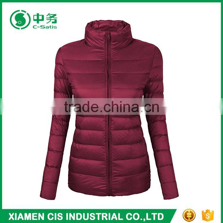Top Quality Windproof Women Winter Duck Feather Jacket for Sale
