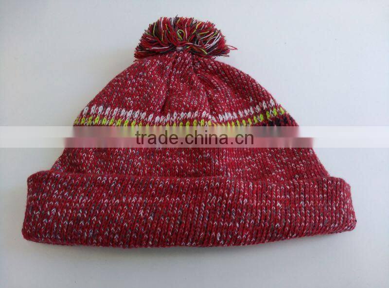 High Quality Cheap Custom Winter Hat With POMPOM
