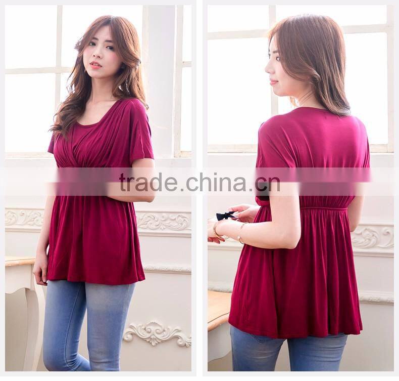OEM Clothes for Pregnant Women Maternity Breastfeeding Nursing Tops