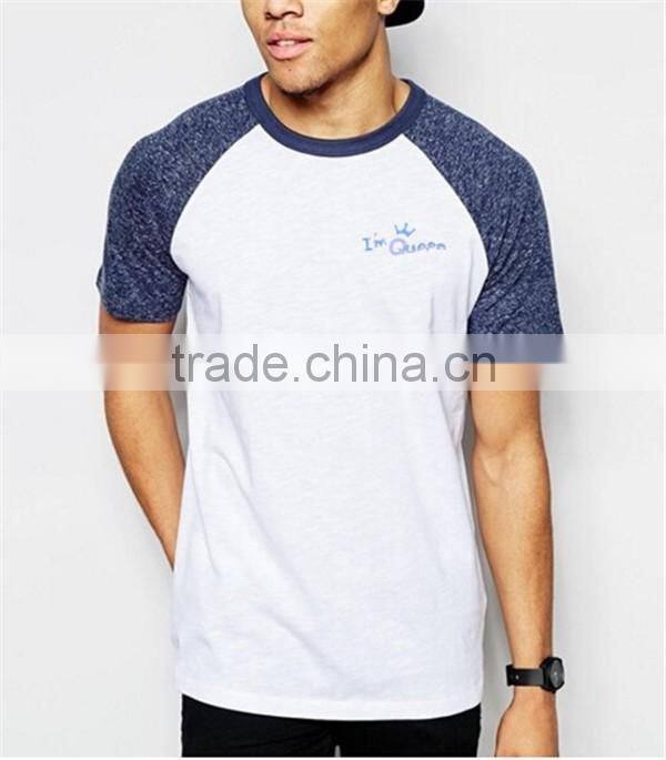 Garment factory custom mens wholesale raglan t shirt