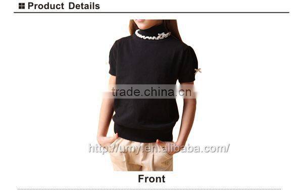 Latest design summer short sleeve kids sweaters