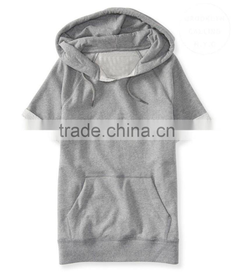 high quality mens casual short sleeve hoodies