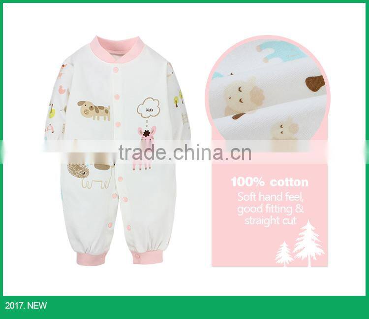 Pink colors newborn baby cloting hotsale comfortable baby girls romper