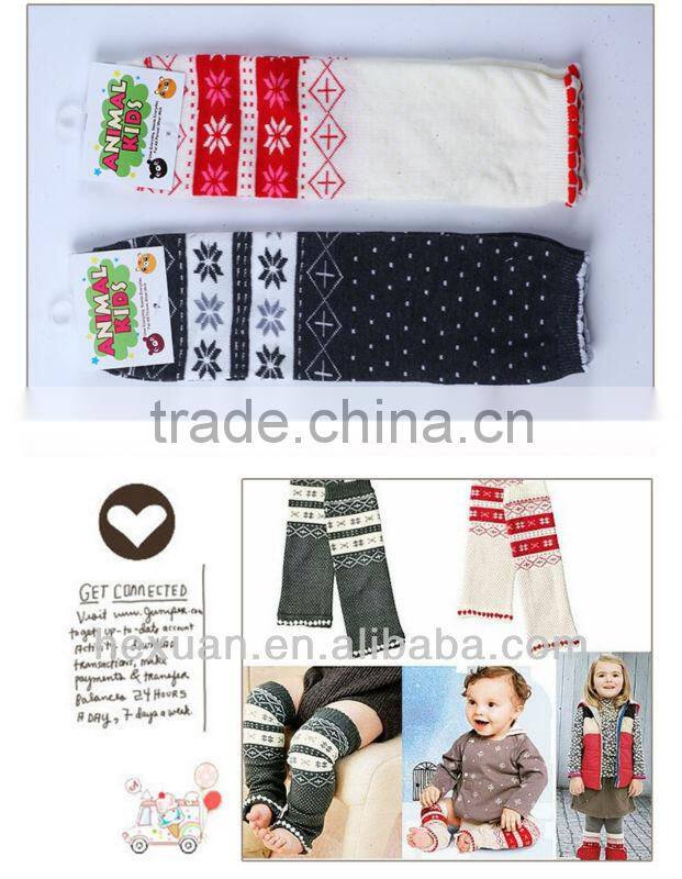 Pretty style cute knitted leg warmers for baby girl